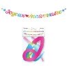 Guirlande Lettres Métalliques 2.5m Joyeux Anniversaire