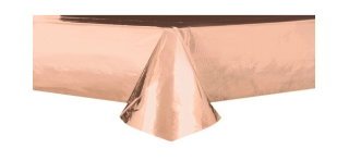 Tovaglia in PE 137 x 274 cm Metallo oro rosa