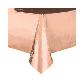 Tovaglia in PE 137 x 274 cm Metallo oro rosa