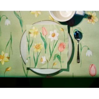 Serviette Duni ouate 40 x 40 cm Spring Melody