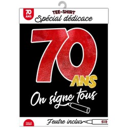 T-Shirt "Firmiamo tutti " On signe 70ans"