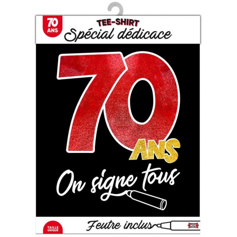 T-Shirt "Firmiamo tutti " On signe 70ans"