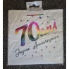 24 Serviettes, 70 Ans, 3 plis, 33 x33 cm multicolore 24 Serviettes, 70 Ans, 3 plis, 33 x33 cm multicolore