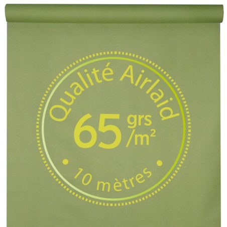 Rouleau de nappe Airlaid, 1.20 x 10m, sauge
