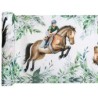 Chemin de table hippique 30cm x 5m Chemin de table hippique 30cm x 5m