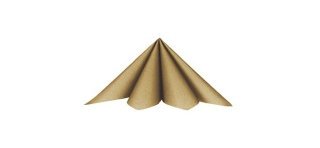 25 Servietten, 40x40cm, Gold