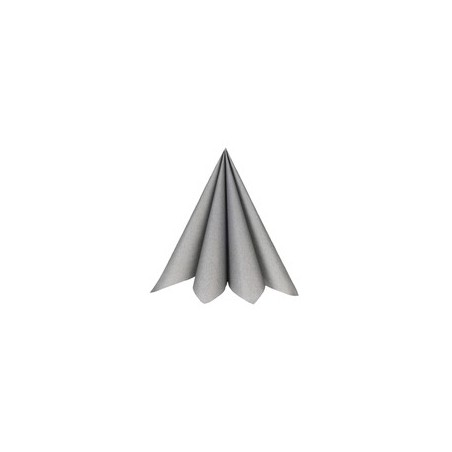20 Servietten, 40x40cm, Silber