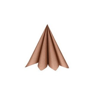 25 Serviettes rainbow, 40x40cm, bronze