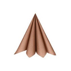 25 Servietten, 40x40cm, Bronze