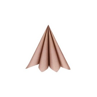 20 Serviettes rainbow, 40x40cm, rose gold