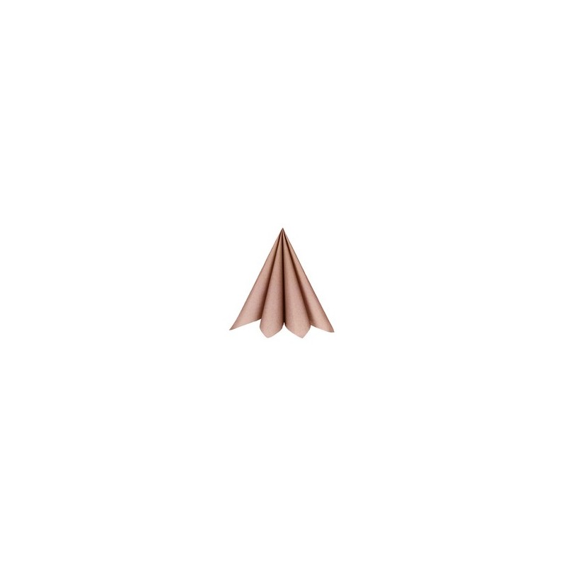 20 Servietten, 40x40cm, rosa gold