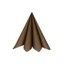 20 Serviettes rainbow, 40x40cm, chocolat