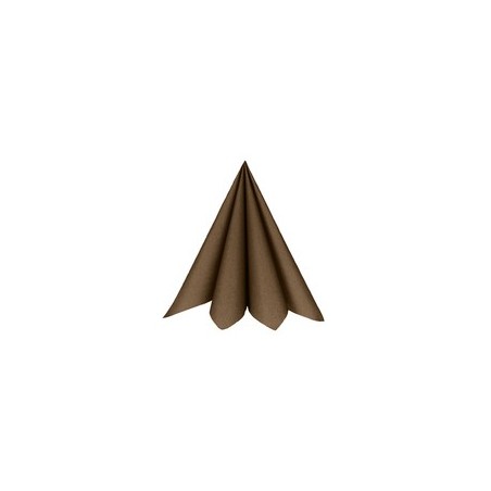 20 Serviettes rainbow, 40x40cm, chocolat