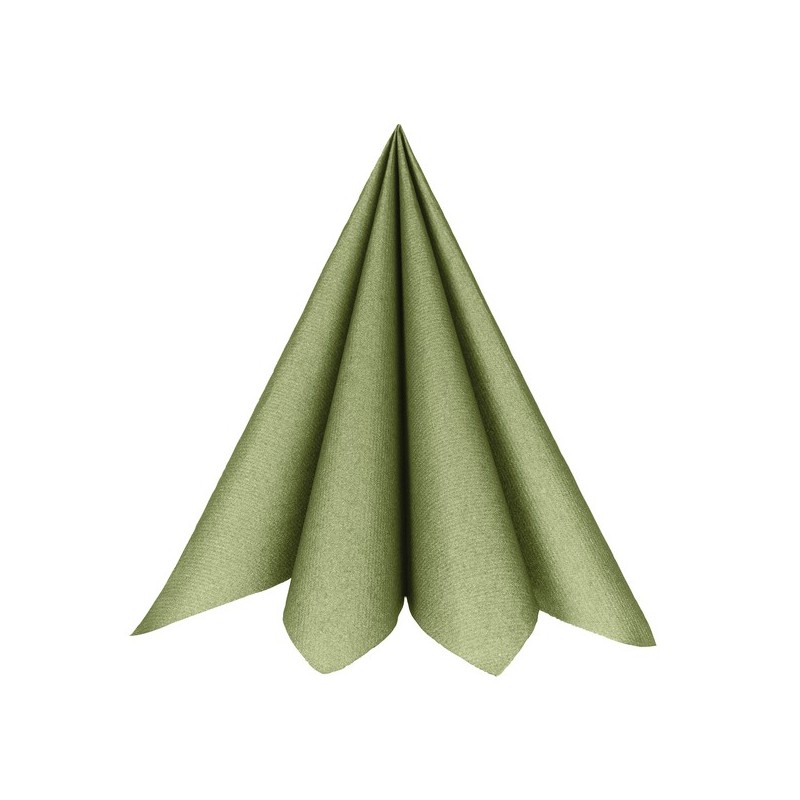 20 Serviettes rainbow, 40x40cm, Sauge 20 Serviettes rainbow, 40x40cm, Sauge