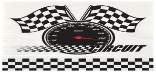 20 tovaglioli di carta Formula 1 33x33cm, 3 veli