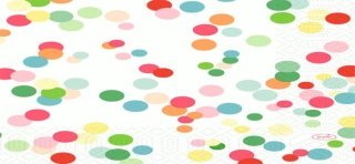 50 33x33 3-lagige Baumwollservietten, Happy Bubbles