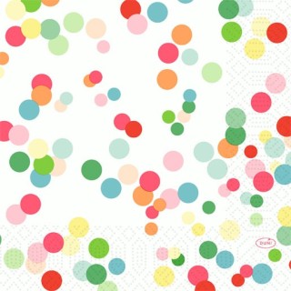 50 Serviettes ouates 33x33 3 couches, Happy Bubbles