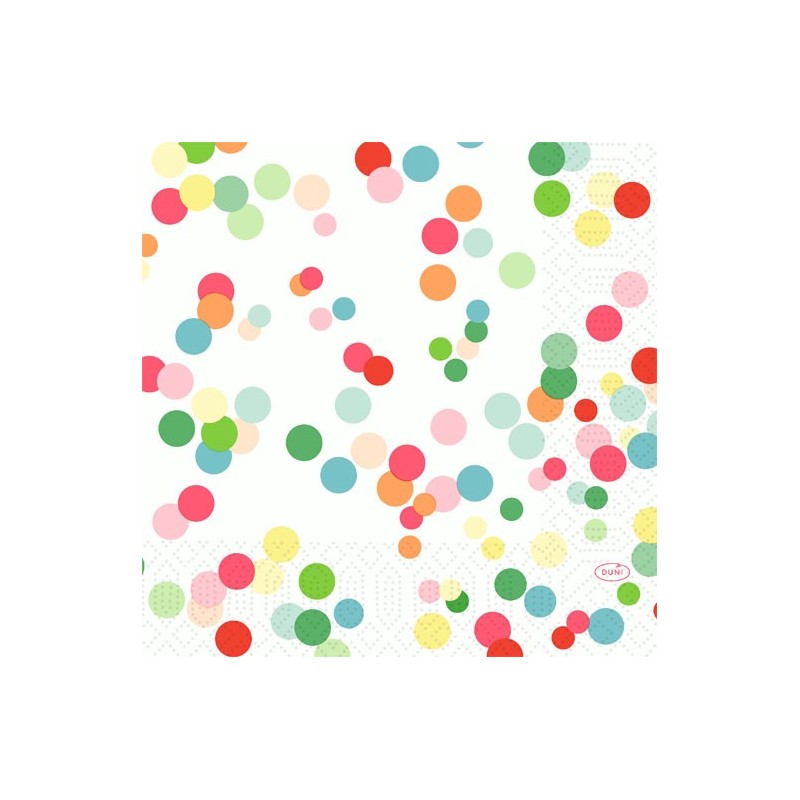 50 Serviettes ouates 33x33 3 couches, Happy Bubbles