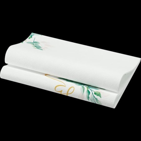 60 Serviettes Bio Dunisoft, 40 x 40 cm 1/4, Love Hearts