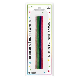 Candele scintillanti x 18