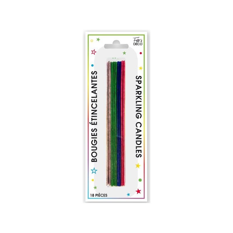 Bougies étincellantes x 18