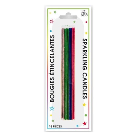 Bougies étincellantes x 18