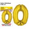 Palloncino gigante color oro metallizzato, 88 cm, numero 0