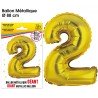 Riesiger Metallic-Goldballon, 88 cm, Nummer 2