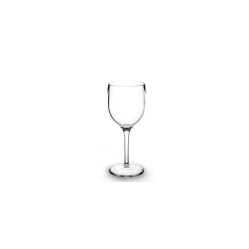 Verre à vin à pied 20cl gradué 16 cl, Tritan, transparent Verre à vin à pied 20cl gradué 16 cl, Tritan, transparent
