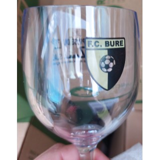 Verre à vin à pied 20cl gradué 16 cl, Tritan, transparent