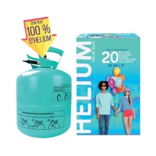 Bottiglia di elio compresso 20 palloncini (venduti senza palloncino)