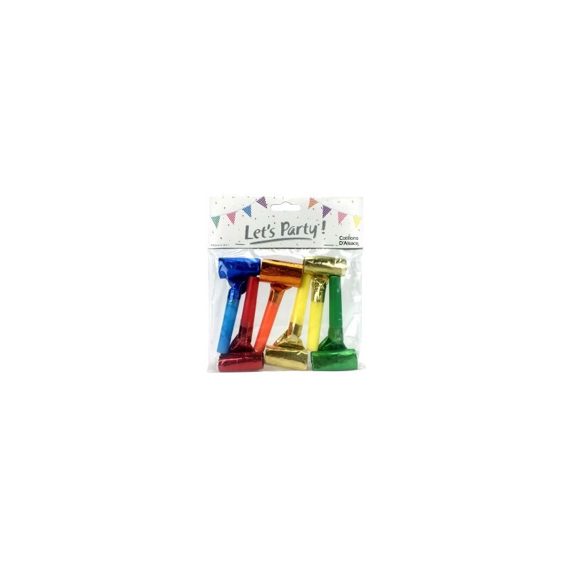 Sachet de 6 sans-gênes METAL COLOR  Sachet de 6 sans-gênes METAL COLOR