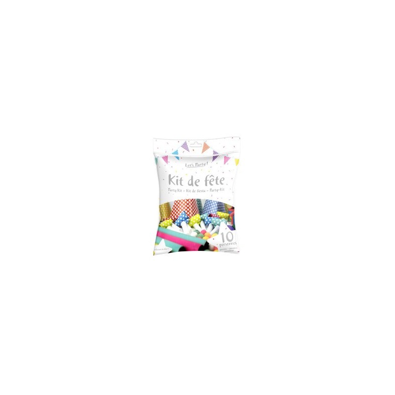 Pochette cotillons pour 10 personnes Pochette cotillons pour 10 personnes