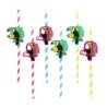 Set di 6 cannucce di carta a forma di tucano, 20 cm