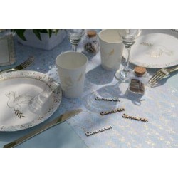 Cospargimenti per comunione oro 6x2,1cm 10 pezzi