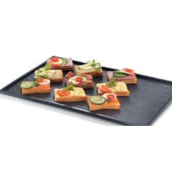 Tablett GN Piedra, schwarz, 325 x 265 x 10 mm