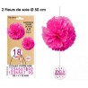 2 Seidenblumen zum Aufhängen in allen Altersstufen, fuchsia 2 Seidenblumen zum Aufhängen in allen Altersstufen, fuchsia