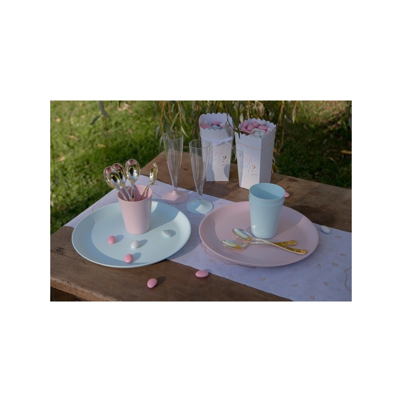 1 Assiette grande, Ø 27,4cm, Thermorétracté,  rose