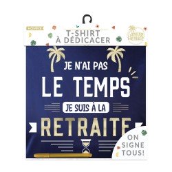 T-shirt a dédicacer homme retraite