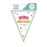 Guirlande fanions anniversaire, 3m Guirlande fanions anniversaire, 3m