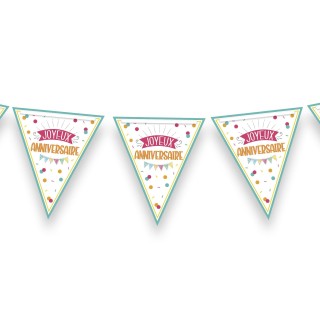Ghirlanda di bandierine di compleanno, 3 m