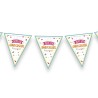 Guirlande fanions anniversaire, 3m Guirlande fanions anniversaire, 3m