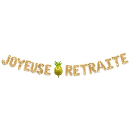 Guirlande "Joyeuse retraite", 3m
