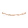 Guirlande lettres "Joyeux Anniversaire" en carton kraft, 3m