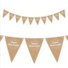 Guirlande fanion "Joyeux anniversaire" kraft, 3m Guirlande fanion "Joyeux anniversaire" kraft, 3m