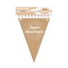 Guirlande fanion "Joyeux anniversaire" kraft, 3m Guirlande fanion "Joyeux anniversaire" kraft, 3m