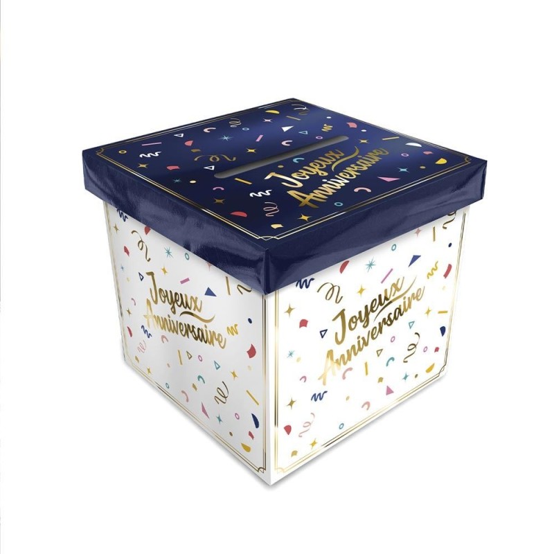 Urne en carton "Joyeux anniversaire"  Urne en carton "Joyeux anniversaire"