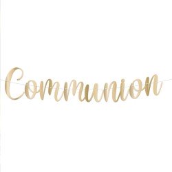 Guirlande lettres "Communion", 2m