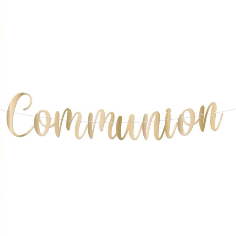 Guirlande lettres "Communion", 2m Guirlande lettres "Communion", 2m