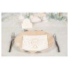 20 tovaglioli per la comunione a 3 veli color oro metallizzato 33 cm x 33 cm